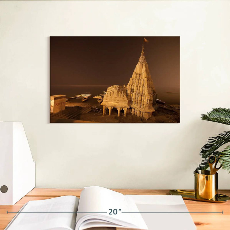 Kavia Ganges River Temple Ruins, 8" H x 12" W