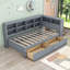 Lit de jour en bois tou avec 2 tiroirs et tablettes-550968693-550968695