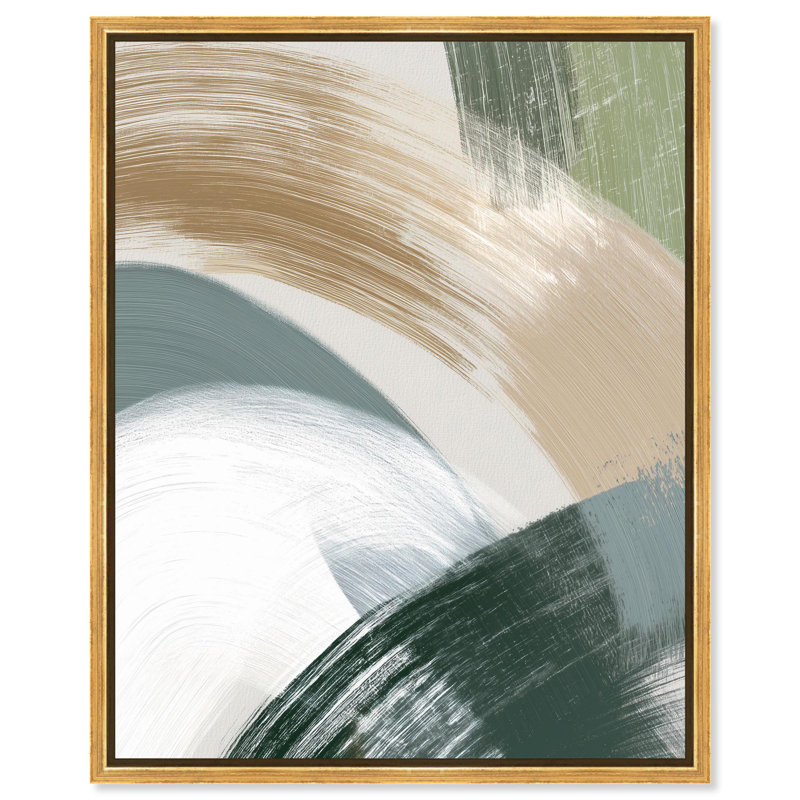 «Gentle Swell III», reproduction d'art sur toile par Art Remedy, H 36 po x l 45 po, Cadre blanc