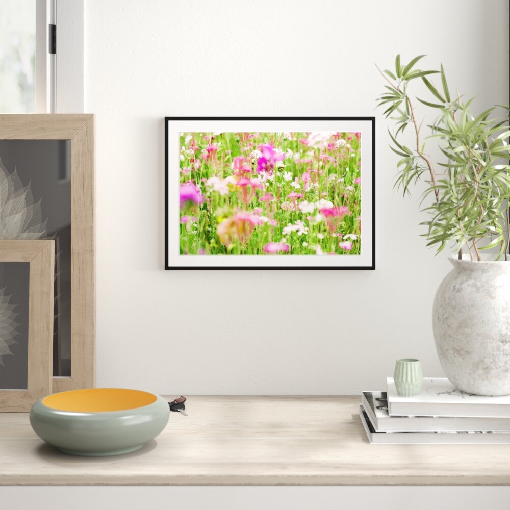 Gerahmtes Poster Wundervolle Blumenwiese