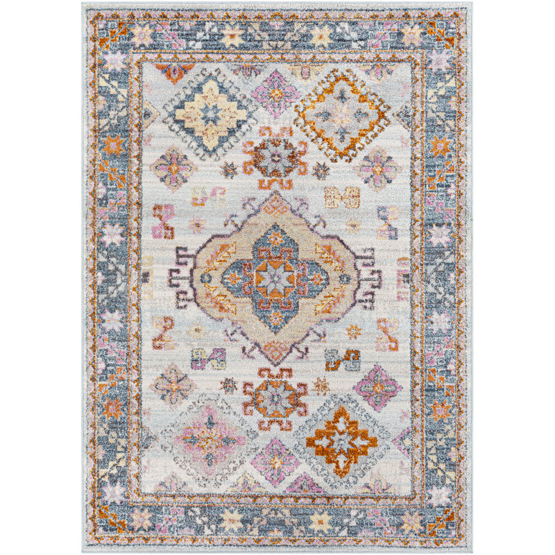 Annika Oriental Rug with Center Medallion, Rectangle 2' x 3'