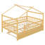 Lit double en bois avec lit gigogne simple, structure en bois naturel classique et robuste, conception peu encombrante-1608729961-1608729964