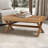 Seadrift Brown Hand-woven Water Hyacinth Accent Bench