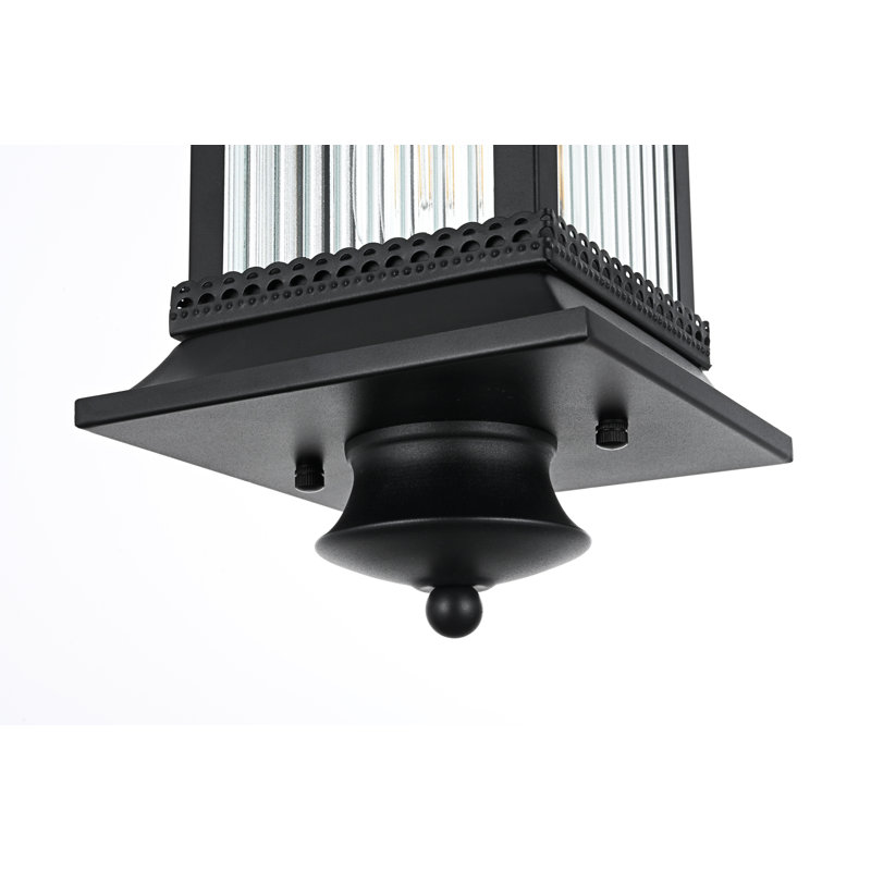 Luminaire suspendu d'extérieur noir 7,5 po Framhild