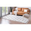 Burman Geometric Shag Area Rug-101534973