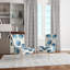 Chaise d'appoint rembourrée à motif géométrique Blue Spots