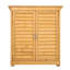 Outdoor Solid Wood Storage Cabinet Garden Tool Shed