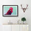 Geometric Rooster in Abstract - Framed Print-55726911-55726912