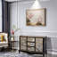 Vintage Painted Storage Cabinet Accent Cabinet