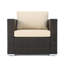 Chaise longue d'extérieur en osier Haryss-95339502