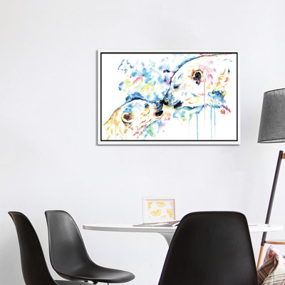 Polar Bear Love by Lisa Whitehouse - Print on Canvas