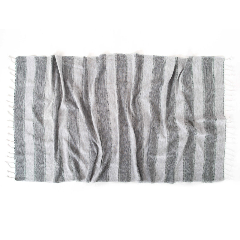 Serviette de plage 100% coton Gudino, gris