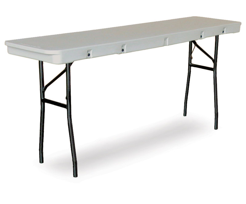 Table pliante en plastique Commercialite, H 30 po x L 72 po x l 18 po