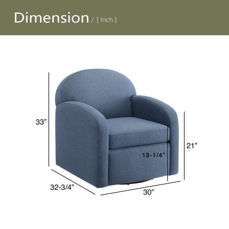 Chaise pivotante, Bleu
