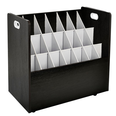 Mobile Wood Roll File Blueprint Filing Box