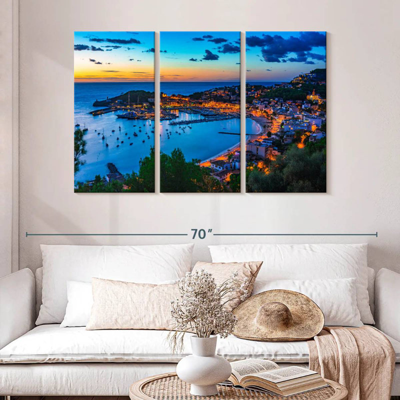 Gillard Port De Soller Twilight, H 32 po x l 50 po