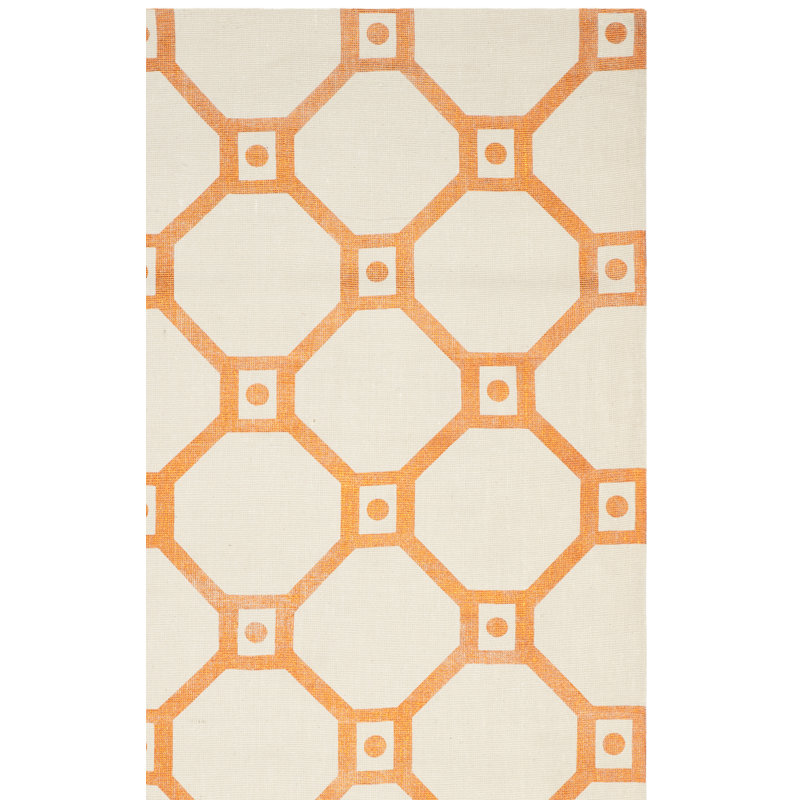 Nilde Cedar Brook Hand Loomed Jute Geometric Rug, Rectangle 7'3" x 9'3"