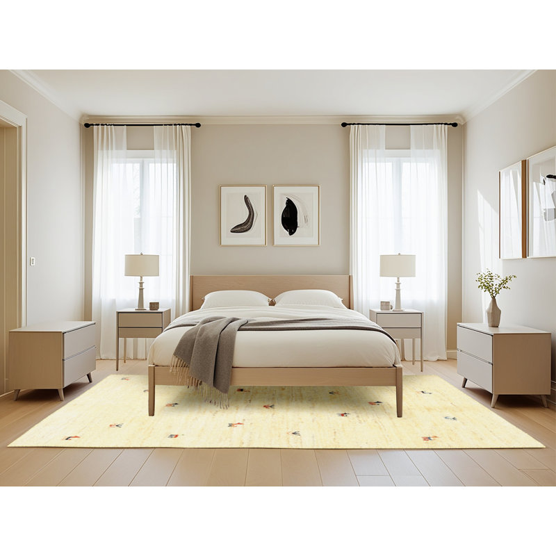 Tapis beige Erath, Rectangle 5 pi x 8 pi
