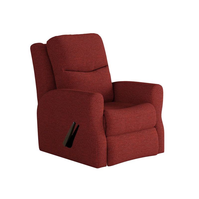 Fauteuil inclinable et pivotant Fame, Polyester rouge