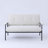 Myrion 53" Tufted Upholstered Loveseat with Metal Frame-114611305