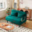 Fauteuil-lit convertible de 39 po, canapé-lit à trois volets avec dossier et coussin réglables, canapé-lit de loisirs avec structure en acier robuste pour la maison et le bureau, fauteuil-lit confortable