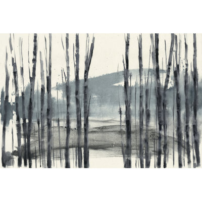 " Fluid Treeline I " by Jennifer Goldberger Painting Print