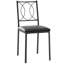 Ensemble de table et de chaises de style champêtre pour 4 personnes – Table robuste en bois et chaises rembourrées – Idéal pour les appartements et les petits espaces – Finition grise moderne-619164485