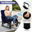 Chaise berçante de patio avec coussin 2 pièces 2 pièces-1147150385