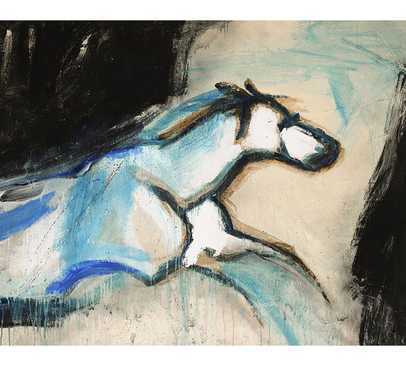Silent Breakthrough Print by Chelsea Art Studio, Brush Gel, 24" H x 30" W x 1.5" D