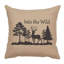 Coussin Wooded River Image - Into Wild - Lin naturel-1157444225