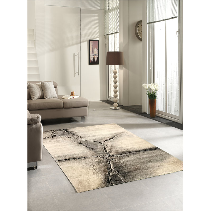 Lerch Beige/Grey Rug, Rectangle 160 x 230cm
