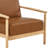 Dagur Faux Leather Accent Arm Chair