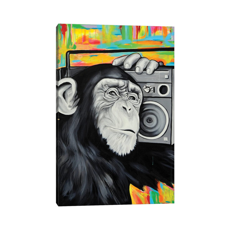 Stereo Heart 1 Piece Wall Art on Canvas, 66.04 cm H x 45.72 cm W x 1.91 cm D, Wrapped Canvas
