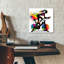  «Ride Bike Threadmill Watercolor» par Rey Klimt, art mural en verre acrylique, 12 po x 12 po
