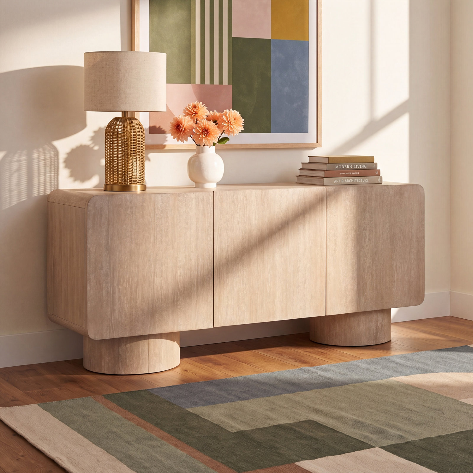 68'' 3-Door Sideboard, Brown