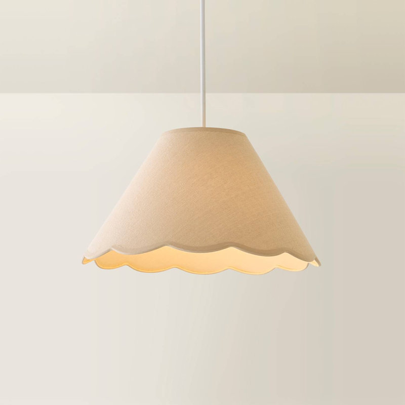 Hinote 22cm H Linen Empire Lamp Shade ( Slip-On ) in Cream