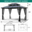 Pavillon de jardin à toit rigide, avec rideaux et filet-103529277-103529279