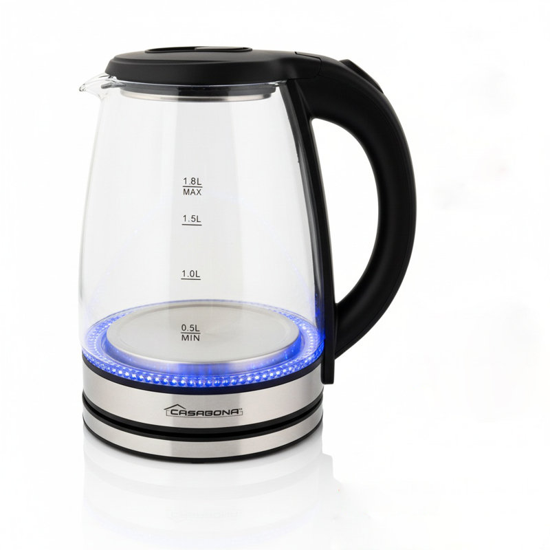 1.8 Liter Electric Glass Kettle. 1000 W