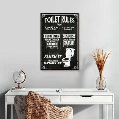 " His And Hers Bathroom Rules " by NoirFontistry