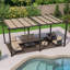 Pergola en aluminium avec auvent-81082243-87467621