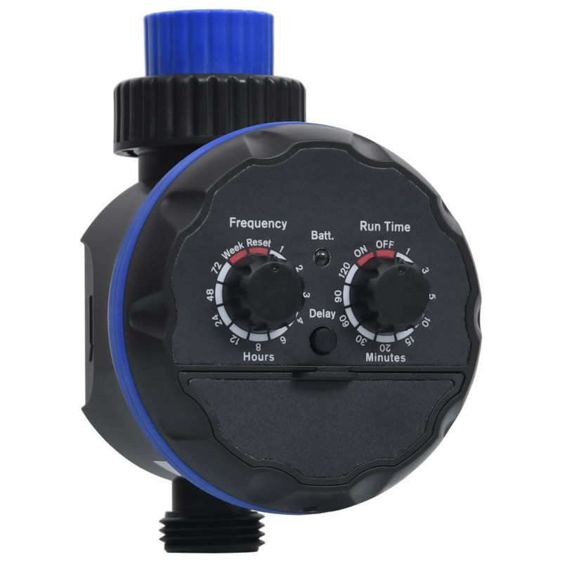 VidaXL Single Outlet Water Timer with Ball Valves