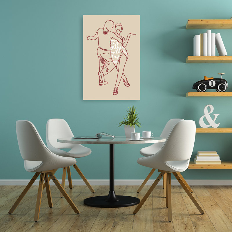 Ensemble sans art minimaliste romantique, 36" H x 24" W