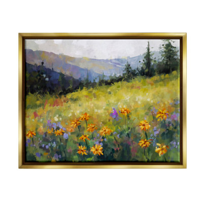 Bb-212-Floater Flower Meadow, reproduction d'art sur toile