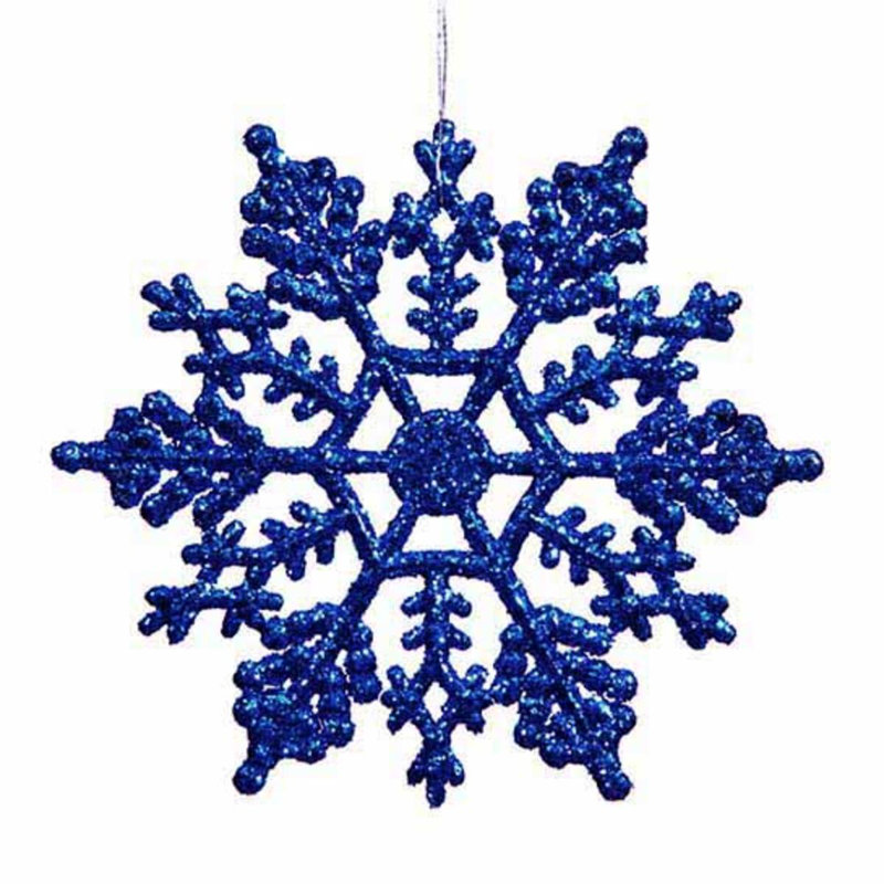 Ornement de Noël flocon de neige, Lavish Blue