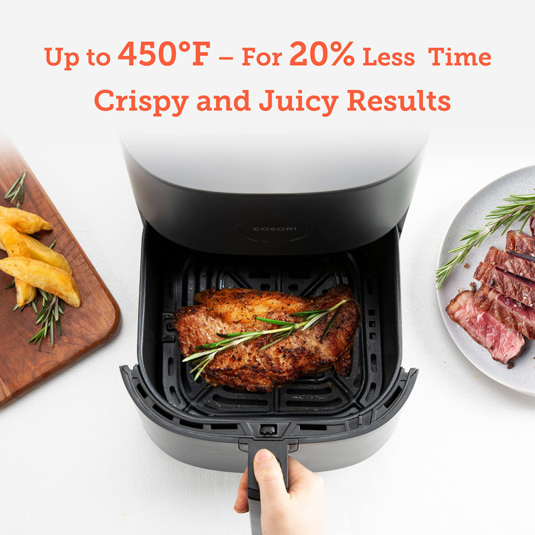 Air Fryer Oven 6 Quart Compact air fryers Oilless Oven 12-in-1 Nonstick and  Dishwasher-Safe Basket , Exclusive Recipes, Tempered Glass Display