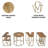 Keily Solid Wood Top Living Room Table Set