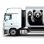 Bear Waving With Hand Truck Vinyl Graphics, Truck Side Wrap, Carbon Fibre Car Sticker Car Sticker Truck Decal, 3D Car Decal, Car Decal 317RS