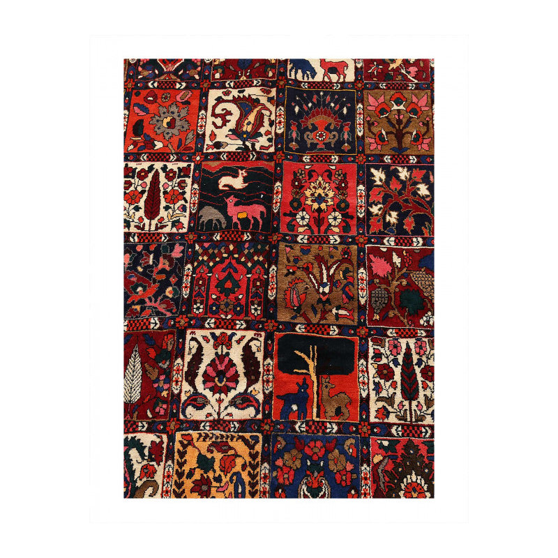 Fine Hand knotted Persian Bakhtiari rug 10'4"X12'9"