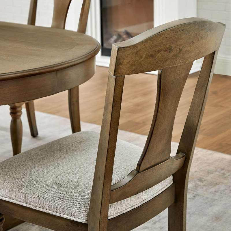 Solid Wood Side Chair (Set Of 2), Oak Wood
