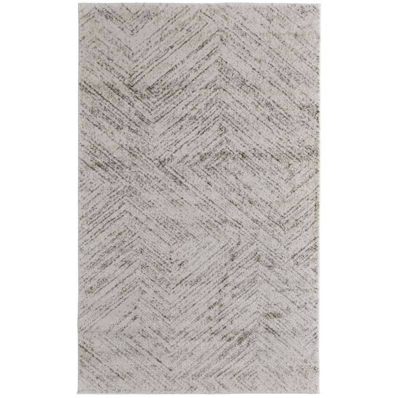 Tapis à motif géométrique moderne Leoner, Rectangle 1 pi 8 po x 2 pi 10 po